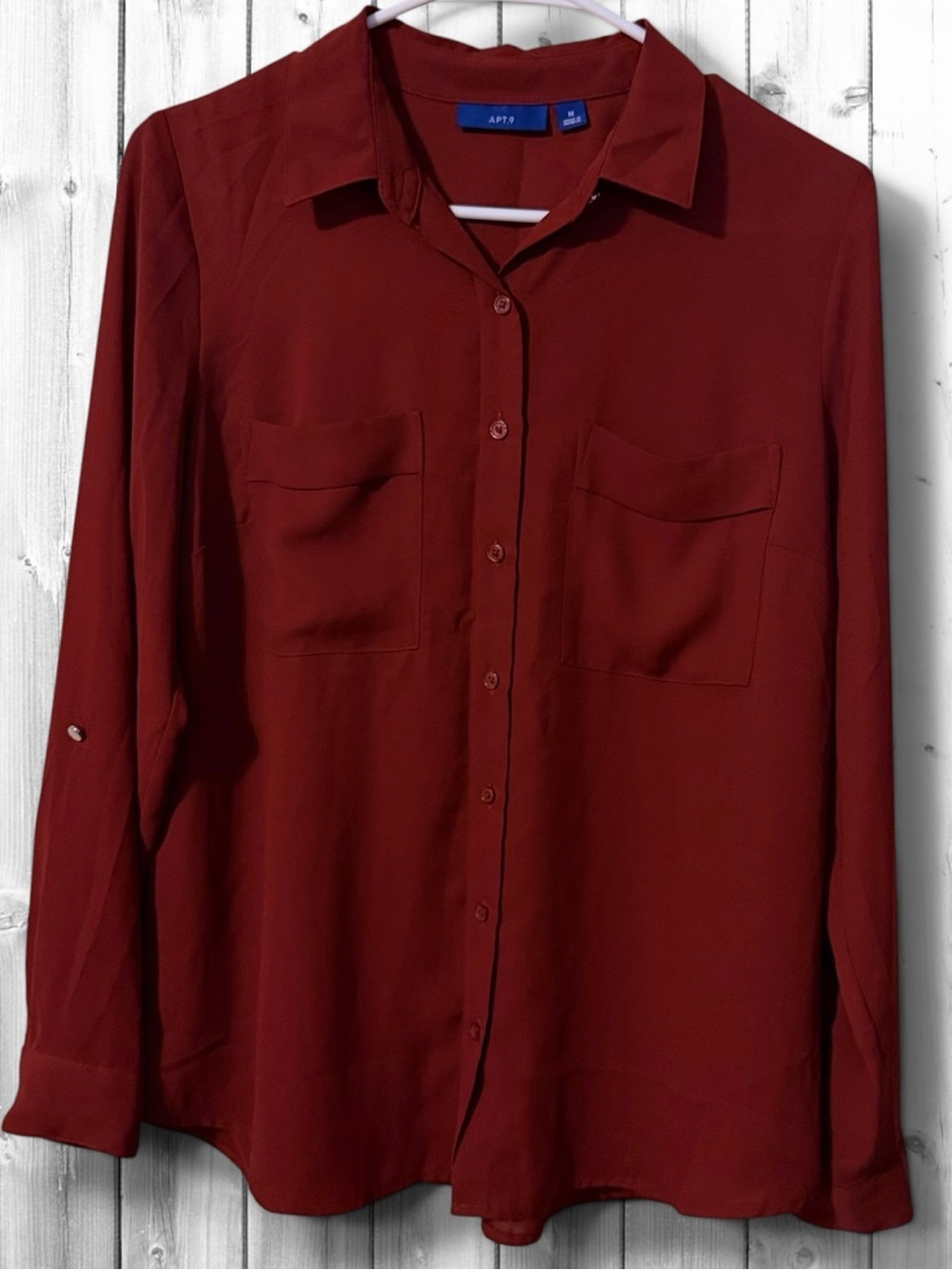 🌼Apt. 9 Women's Button-Down Shirt in RUST